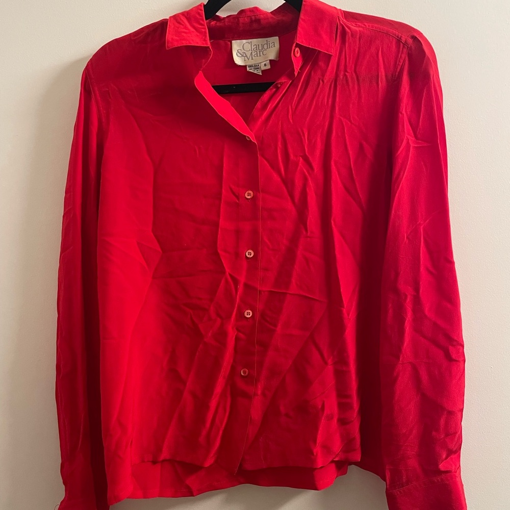 Claudia Richard Scarlet Blouse